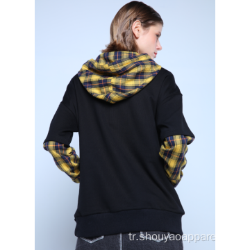 POUCH POCKET HOODIE İLE KONTRAST KONTROLLÜ